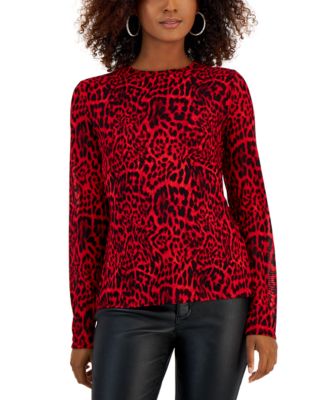 I.N.C. International Concepts - Women's Printed Mesh Top