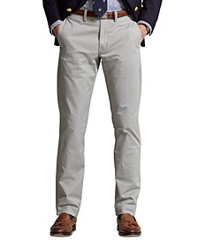 Men's Stretch Straight Fit Washed Chino Pants