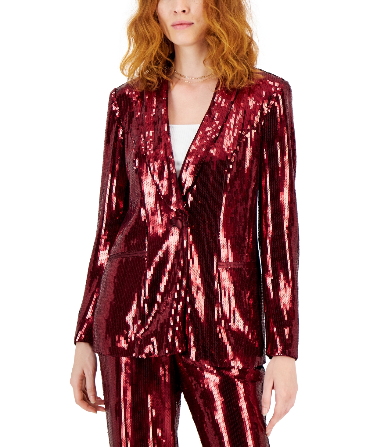 Inc International Concepts Women's Sequin Blazer, Created For
