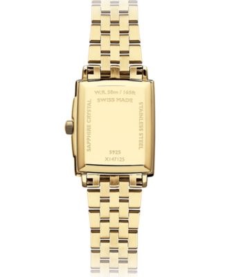 Women's Swiss Toccata Gold PVD Stainless Steel Bracelet Watch 22.6x28.1mm