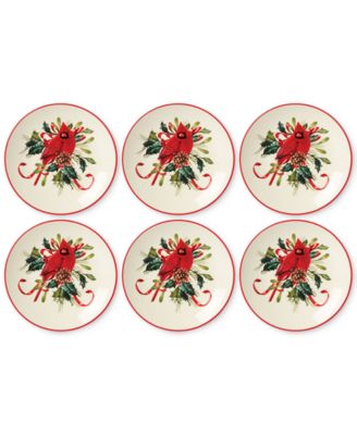 Lenox - Winter Greetings Cardinal Party Plates, Set of 6
