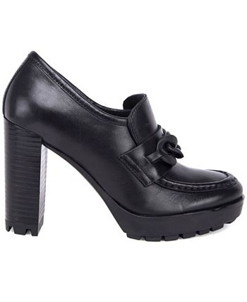 Kenneth Cole New York Women's Justin Lug High Heel Loafers - Macy's