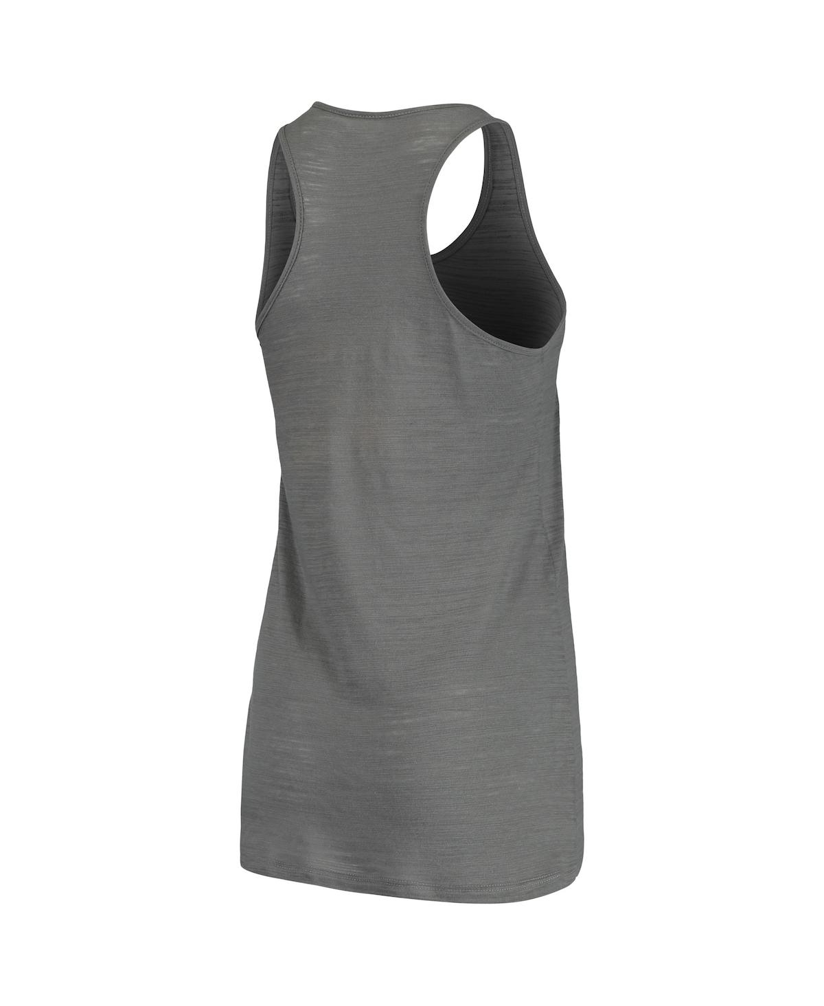 Soft As A Grape Women's  Charcoal Oakland Athletics Multi-count Tank Top In Charcoal