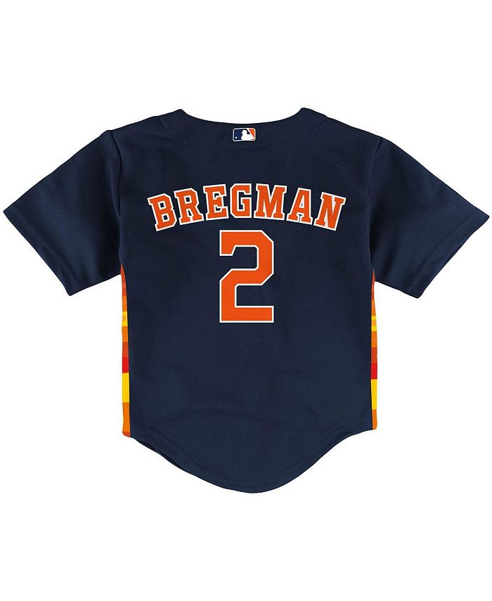 No.2 Alex Bregman Navy Color Baseball Jersey Fan Made HOT