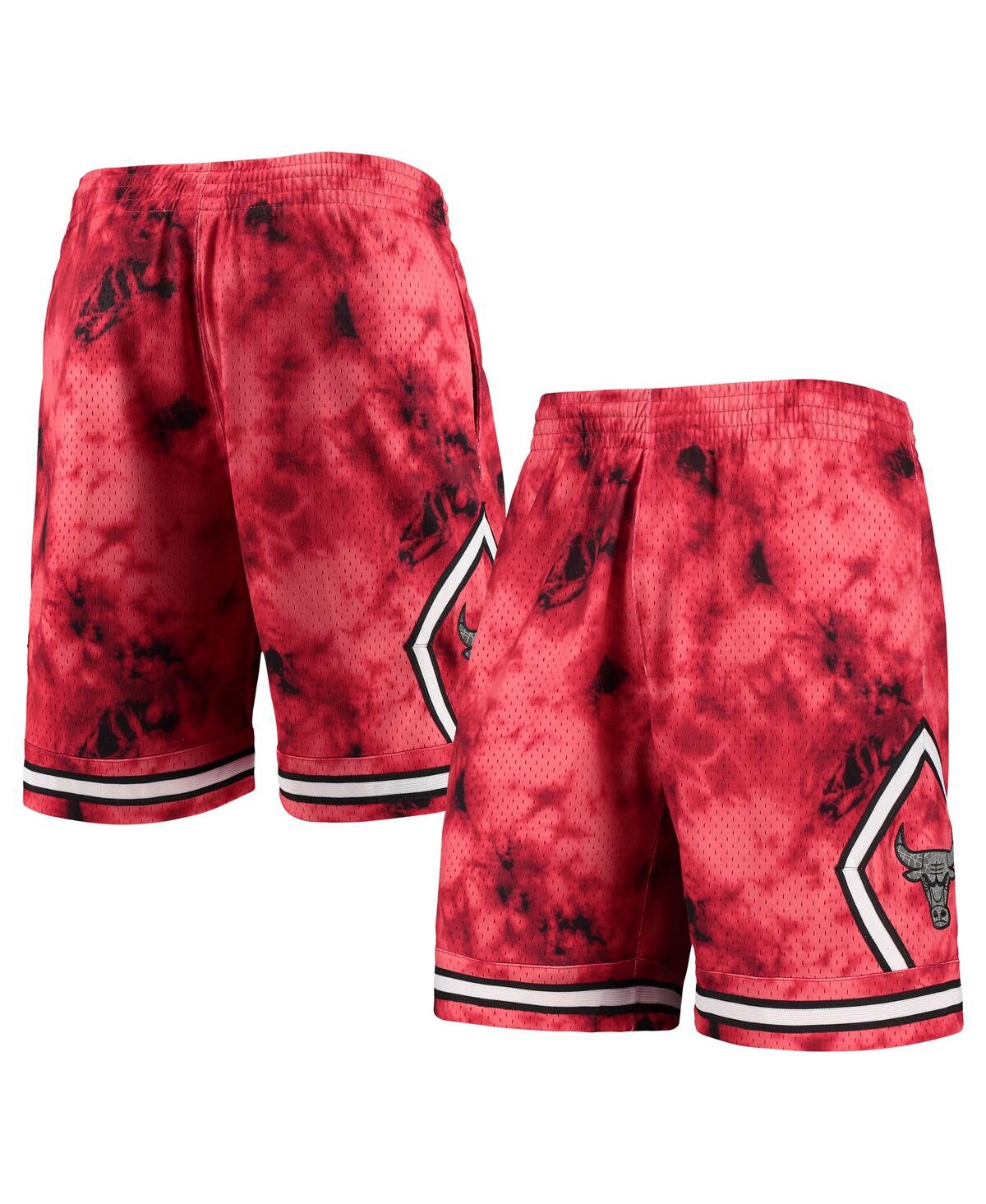 Mitchell & Ness Men's  Red Chicago Bulls Hardwood Classics 1997 Galaxy Swingman Shorts In Red