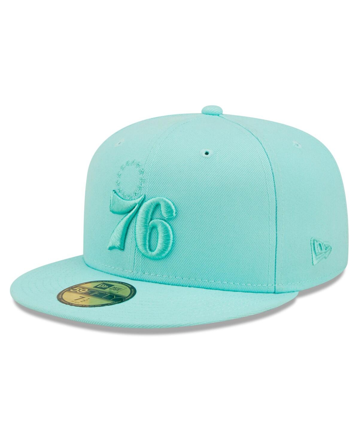 Men's New EraPhiladelphia 76ers Color Pack 59FIFTY Fitted Hat - Turquoise