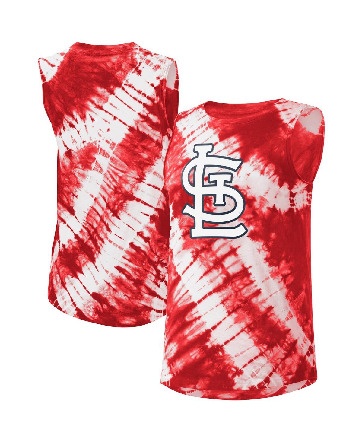 Shop Touché Women's Touch Red St. Louis Cardinals Money Ball Tie-dye Tank Top