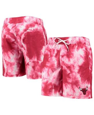 Men's Red Chicago Bulls Splash Volley Swim Shorts