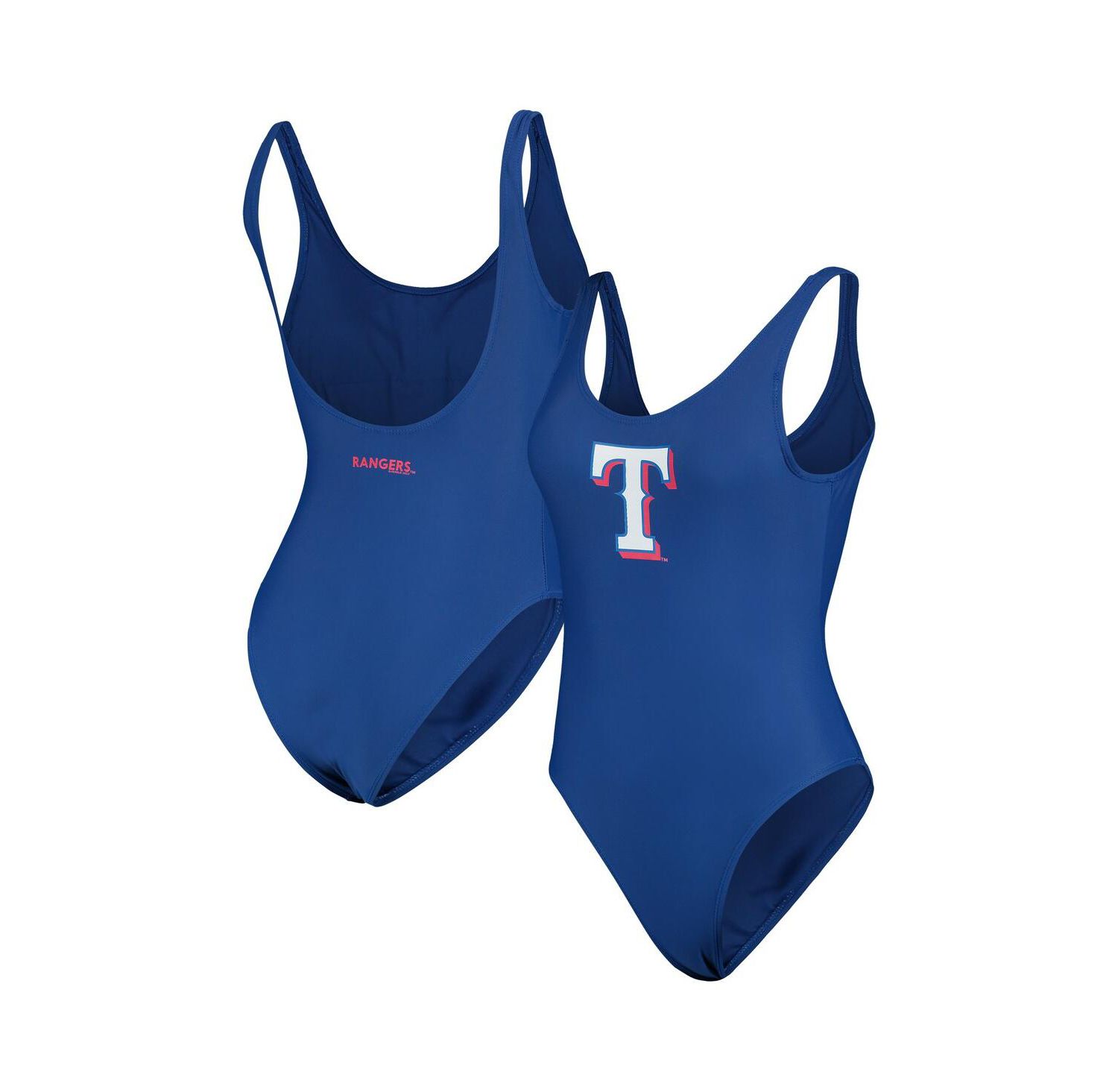 Women's Royal Texas Rangers Making Waves One-Piece Swimsuit