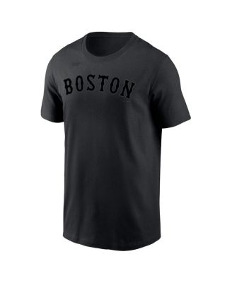 Men's David Ortiz Black Boston Red Sox Name & Number T-shirt
