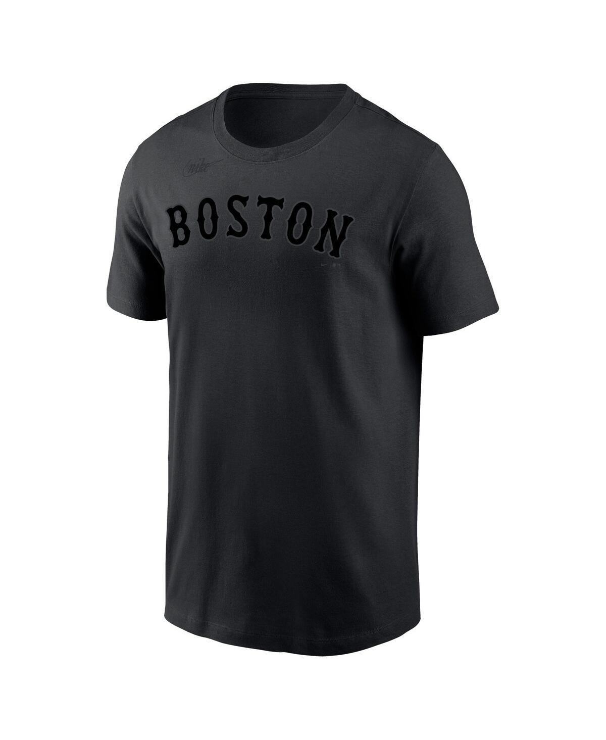 Nike Men's  David Ortiz Black Boston Red Sox Name & Number T-shirt In Black