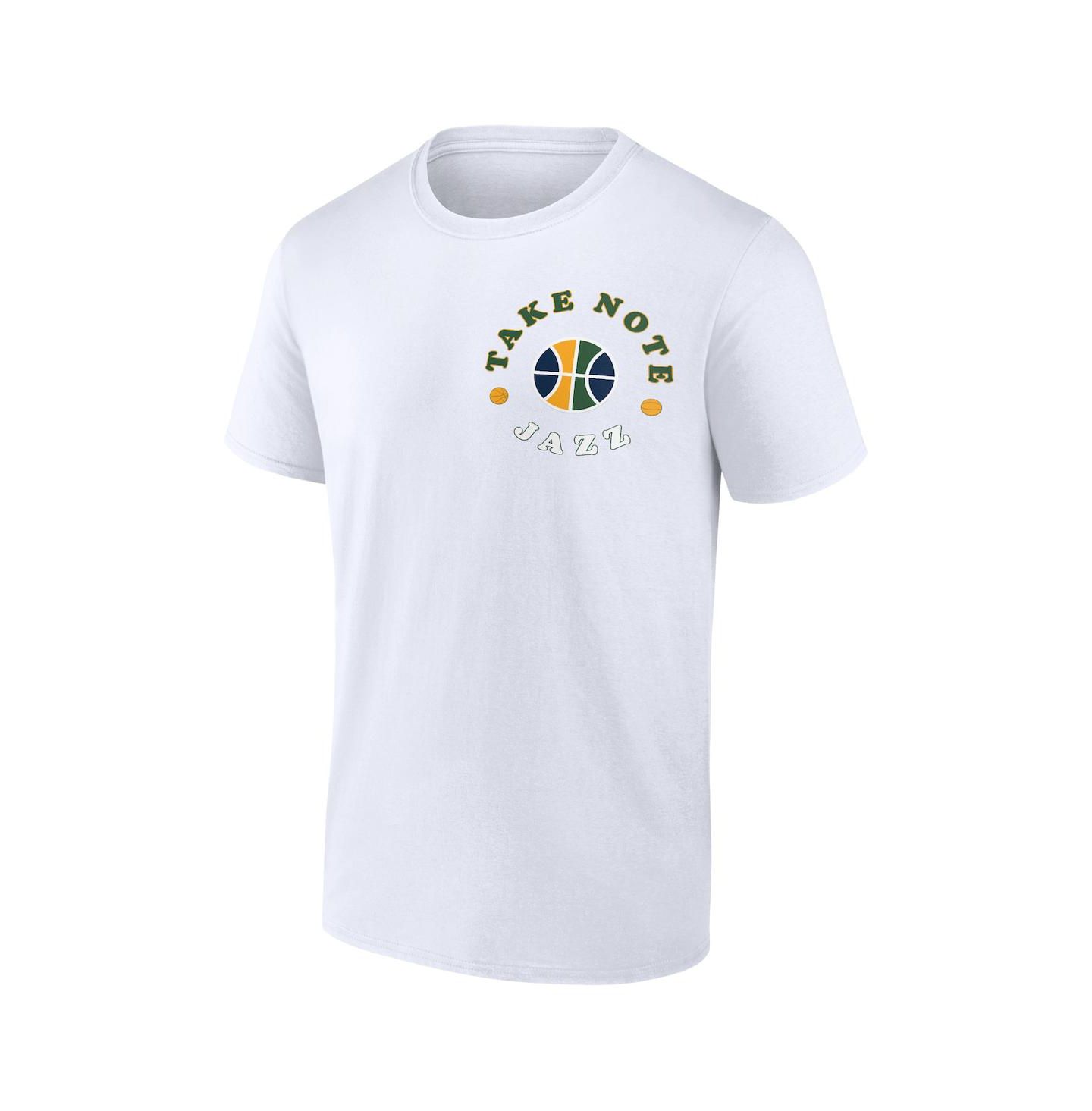 Мужская футболка Fanatics White Utah Jazz Street Collective — фото 3