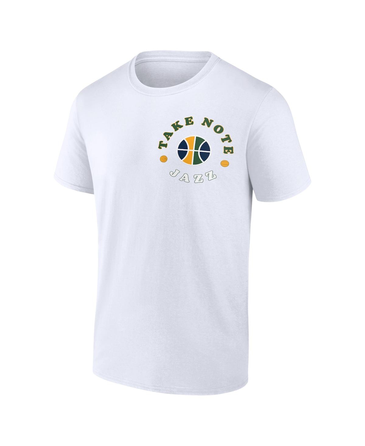 Shop Fanatics Men's  White Utah Jazz Street Collective T-shirt
