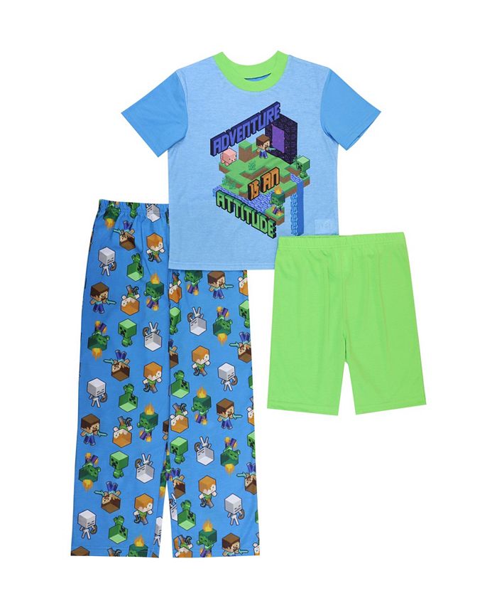 Minecraft Little Boys Pajamas, 3 Piece Set - Macy's