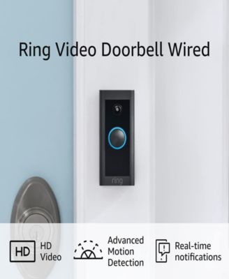 Video Doorbell Wired Black