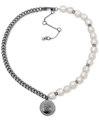 karl lagerfeld pearl necklace