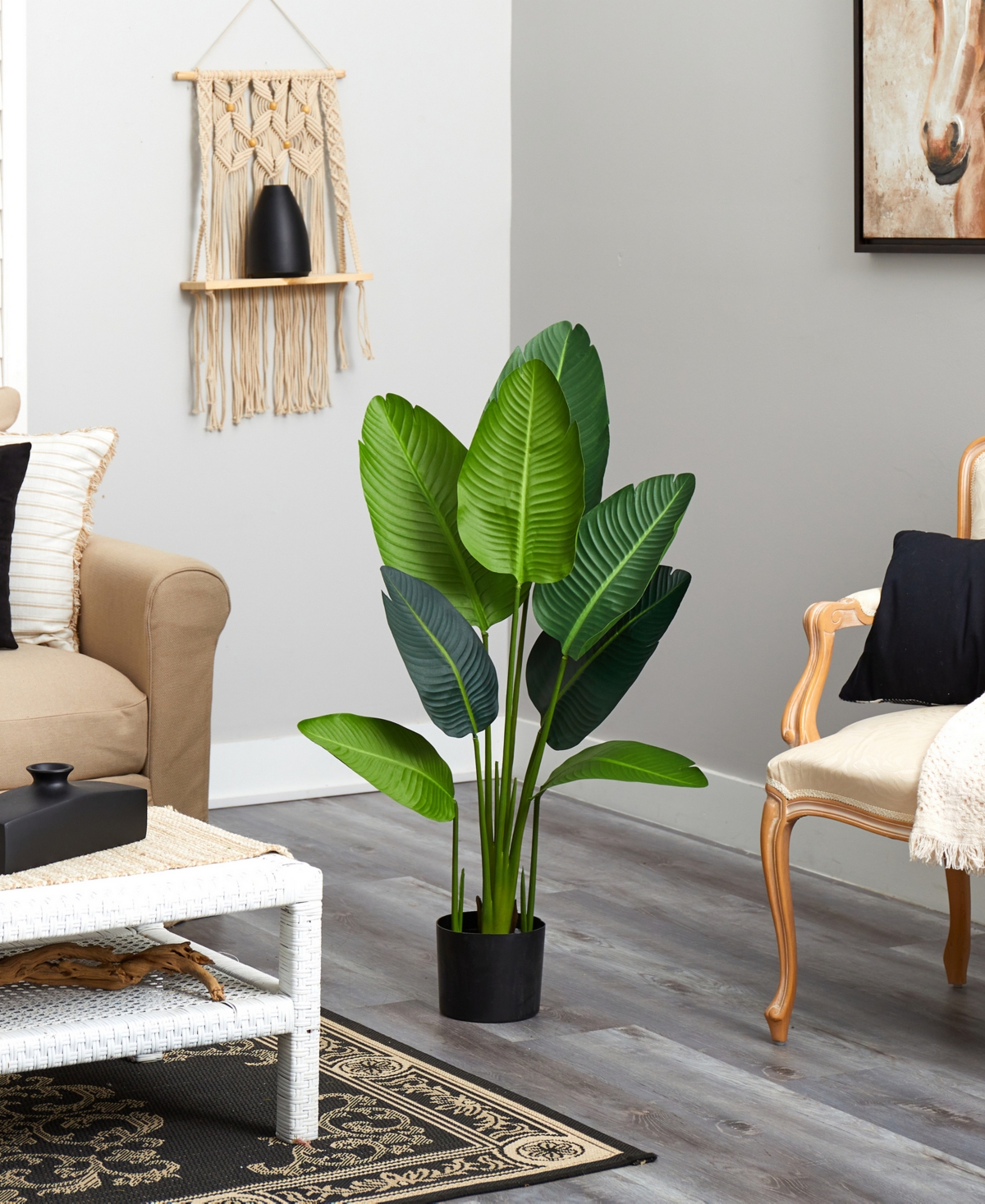 Nearly Natural 4' Travelers Palm Artificial Tree In Green