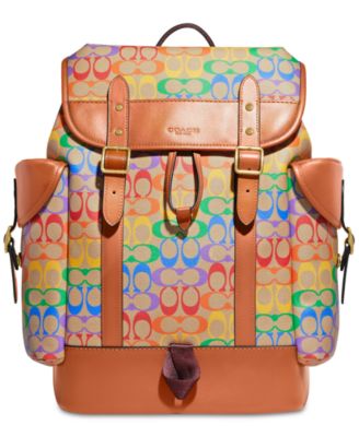 COACH - Hitch Backpack in Rainbow Signature