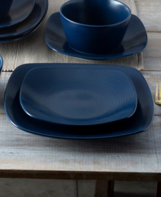 Swirl Square Salad Plates, Set of 4