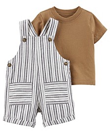 Baby Boys T-shirt and Shortalls Set, 2 Piece