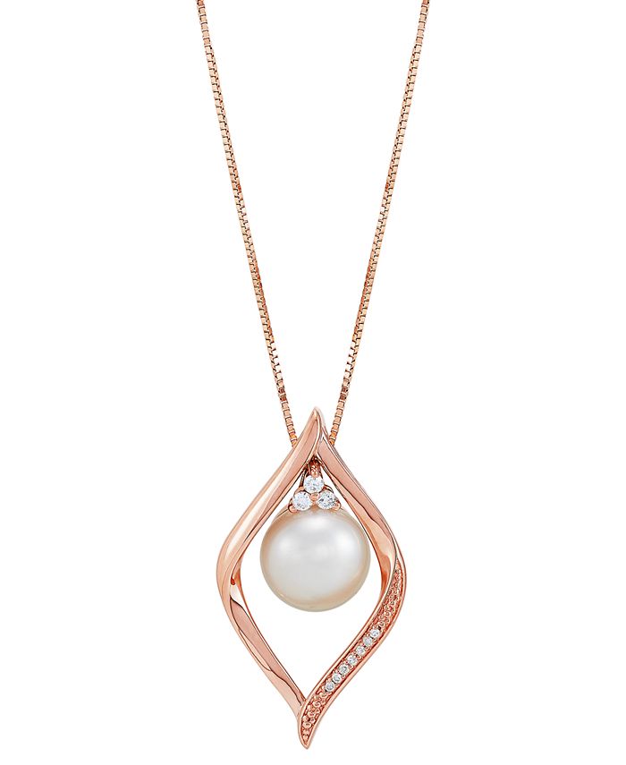 Macy's rose gold 2025 necklace