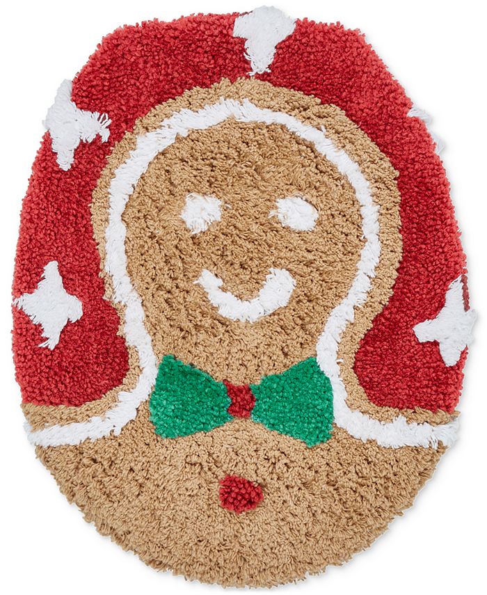 VCNY Home Gingerbread Man Contour Bath Rug Set, 3 Pieces Macy's