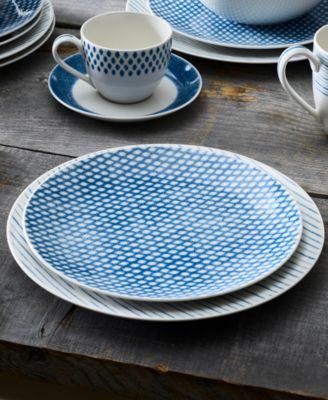 Hammock Stripes Coupe Dinner Plates, Set of 4