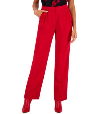 Bar III - Women's Textured Crepe Wide-Leg Pants, Created for Macy's