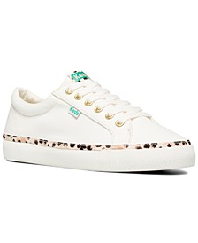 Women's Jump Kick Leopard Canvas Casual Sneakers from Finish Line