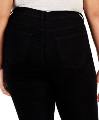 Trendy Plus Size High Rise Skinny Ankle Jeans