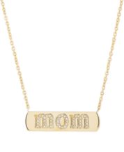 Gold bar necklace macys hot sale