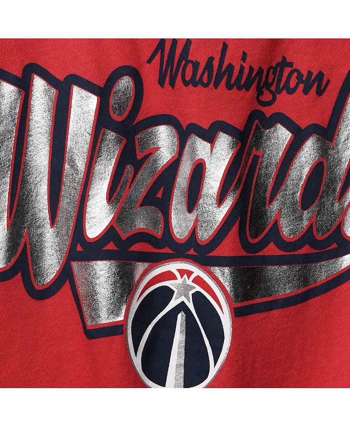 New Era Big Girls Red Washington Wizards Mesh Jersey V-Neck T-shirt - Macy's