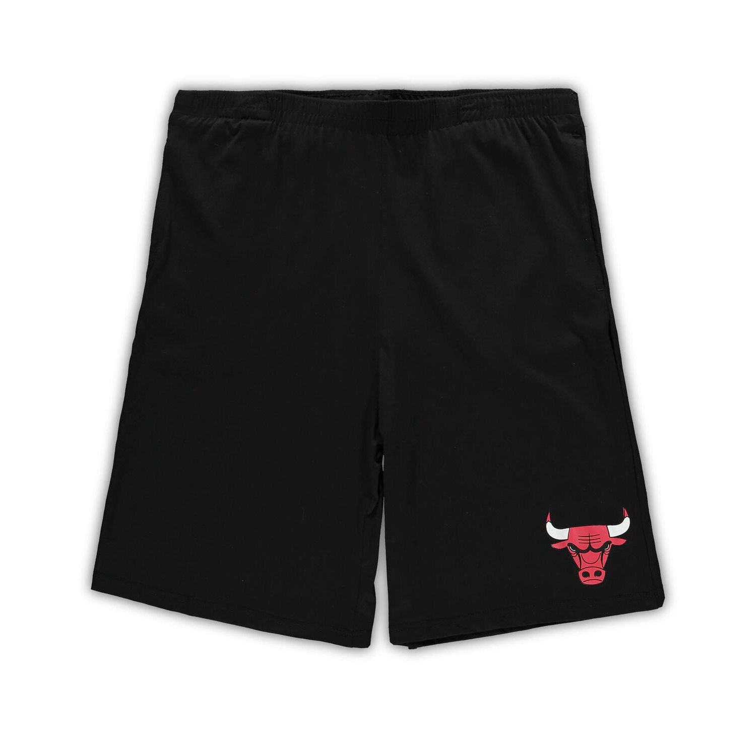 Men's Red, Black Chicago Bulls Big and Tall T-shirt and Shorts Sleep Set