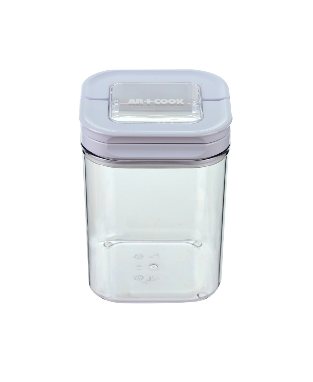 Art & Cook Square Airtight Food Storage Container, 1.16 Quart In White