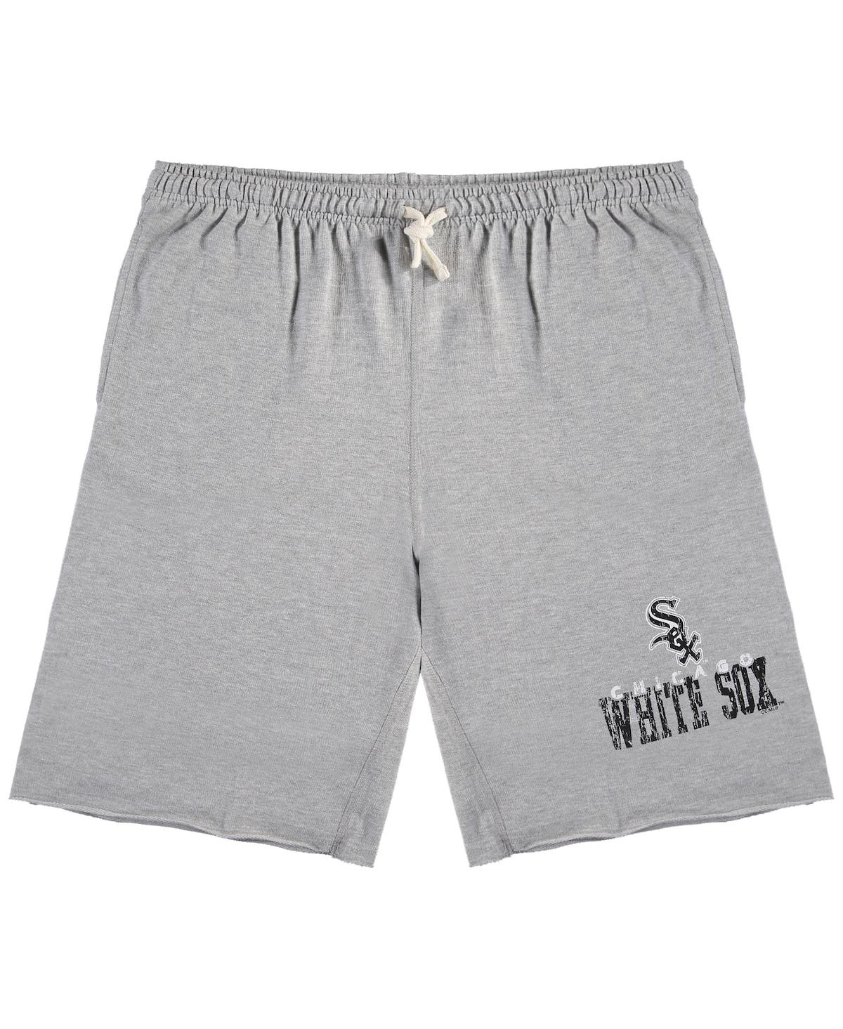 PROFILE MEN'S HEATHERED GRAY CHICAGO WHITE SOX BIG AND TALL FRENCH TERRY SHORTS