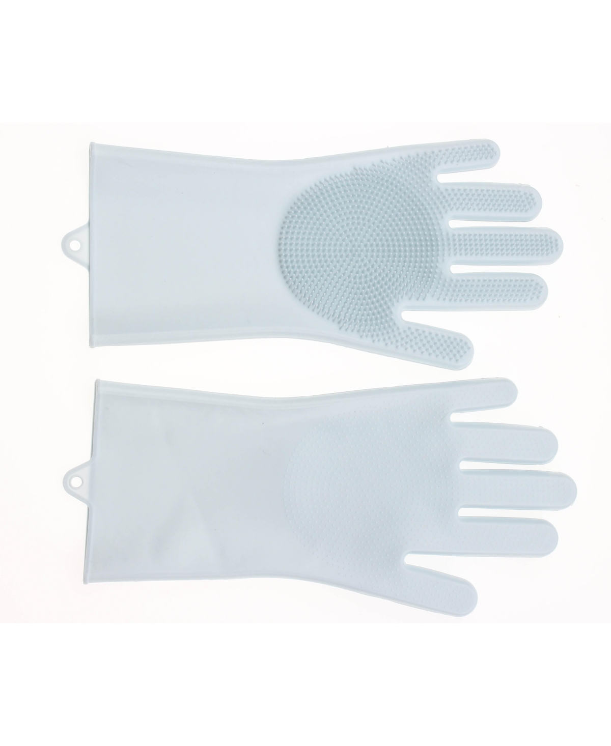 Art & Cook 2 Piece Scrubbing Gloves With Silicone Bristles Set In Sky Blue