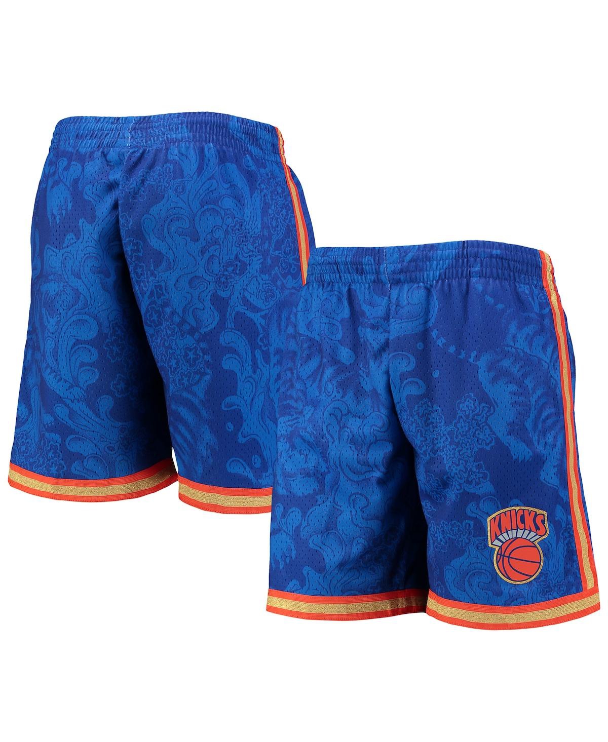 Mitchell & Ness Men's  Blue New York Knicks Hardwood Classics Lunar New Year Swingman Shorts In Blue