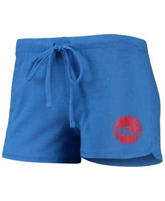 Women's Royal Philadelphia 76Ers Billboard Racerback Tank Top and Shorts Sleep Set