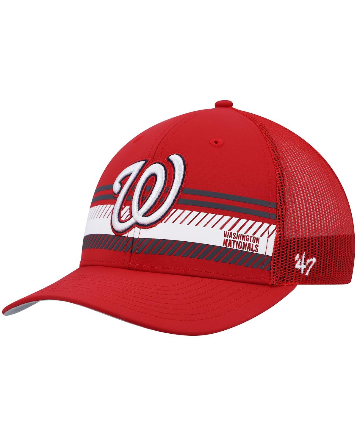 47 Brand Men's '47 Red Washington Nationals Cumberland Trucker Snapback Hat