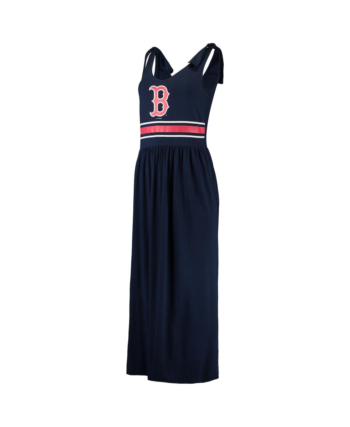 Shop G-iii 4her By Carl Banks Women's  Navy Boston Red Sox Game Over Maxi Dress