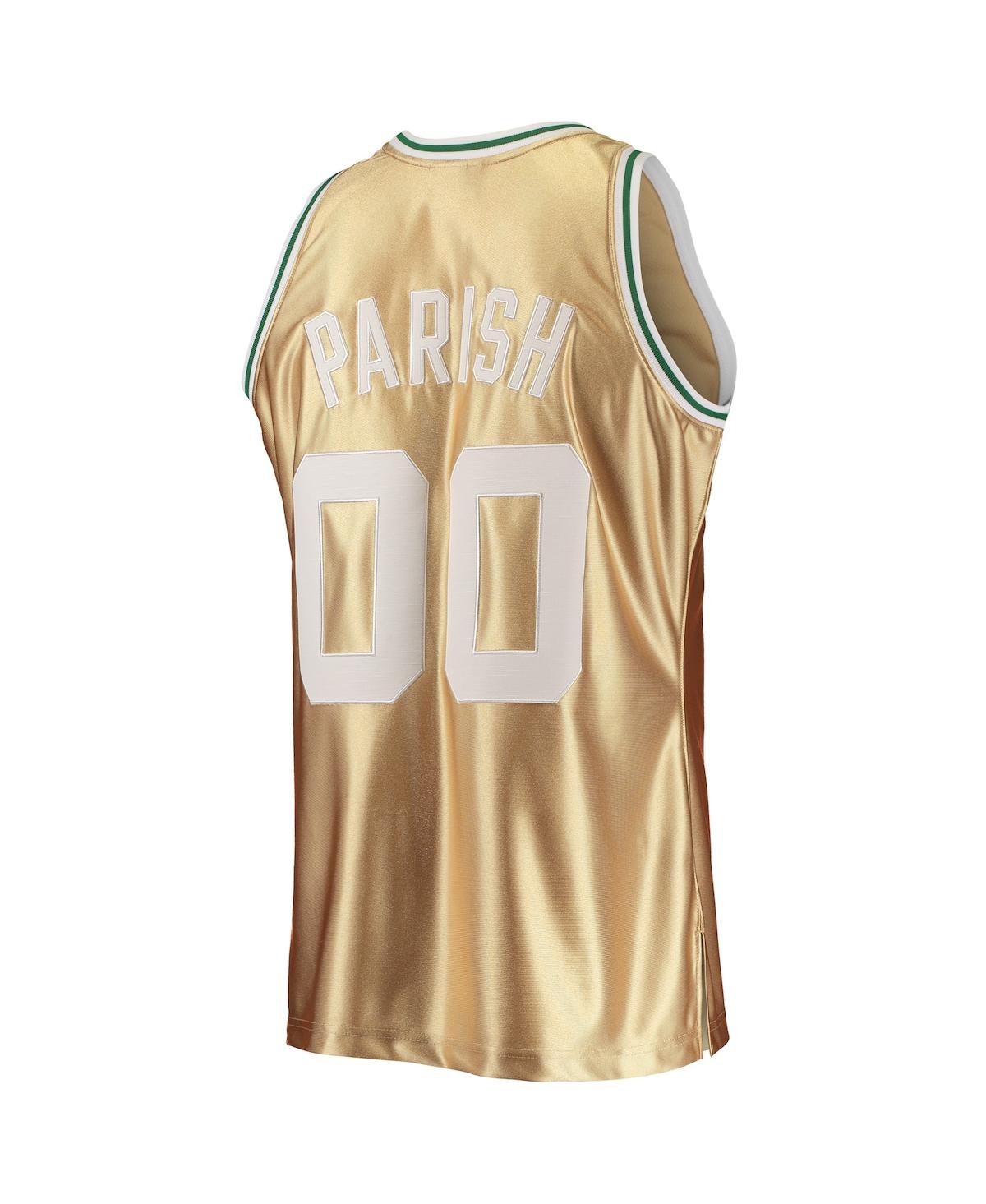 Men's Mitchell & Ness Robert ParishBoston Celtics 75th Anniversary 1985-86 Hardwood Classics Swingman Jersey - Gold