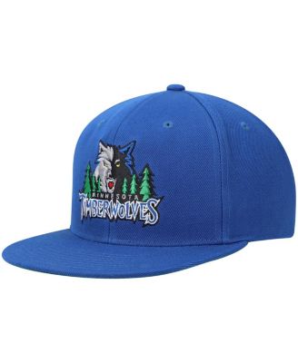 Men's Blue Minnesota Timberwolves Hardwood Classics Snapback Hat