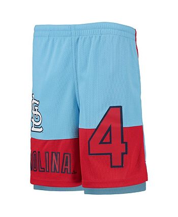 Outerstuff Big Boys Yadier Molina Light Blue St. Louis Cardinals Pandemonium Name and Number Shorts