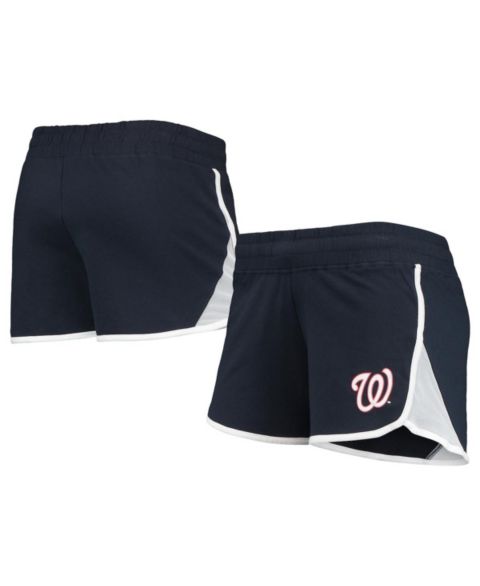 Женские шорты New Era Navy Washington Nationals Stretch French Terry
