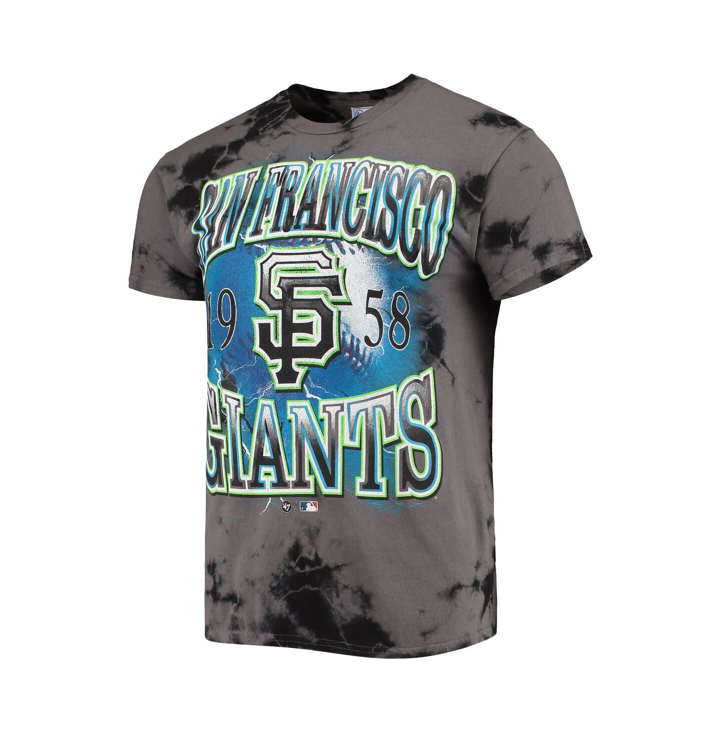Мужская футболка '47 Brand Charcoal San Francisco Giants Wonder Boy Vintage-Like Tubular — фото 3