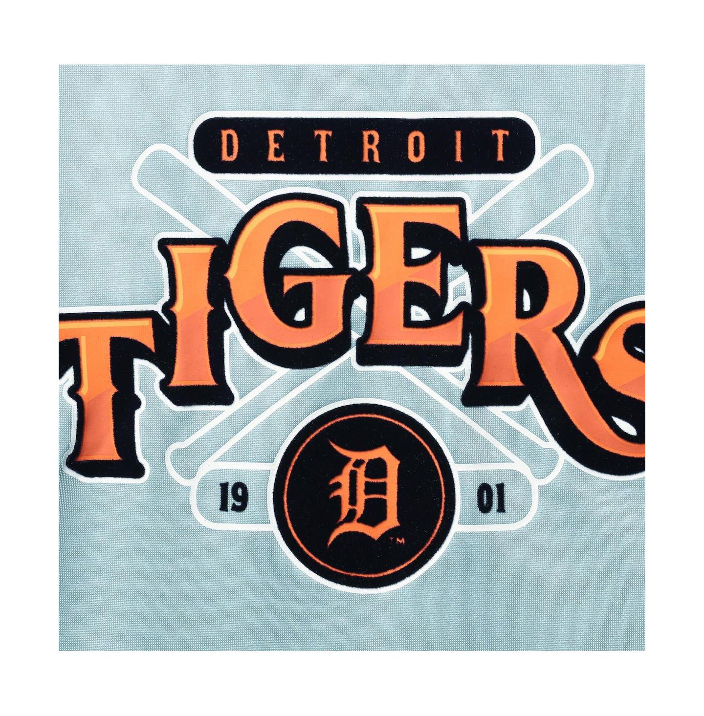 Женский топ The Wild Collective Light Blue Detroit Tigers Open Back Twist-Tie — фото 5