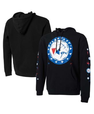 Men's NBA x Naturel Black Philadelphia 76ers No Caller ID Pullover Hoodie