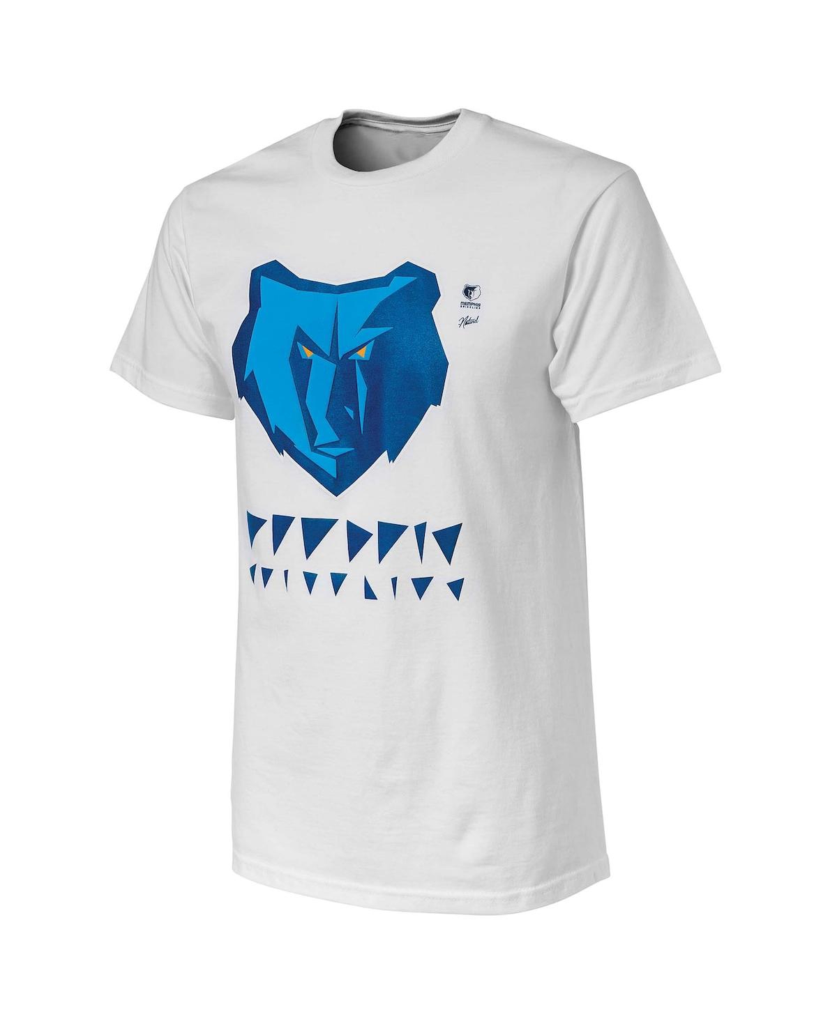 Shop Nba Exclusive Collection Men's Nba X Naturel White Memphis Grizzlies No Caller Id T-shirt