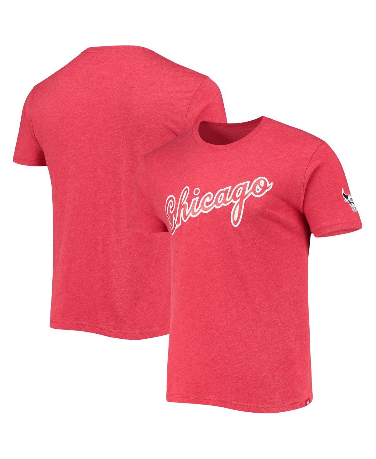 Sportiqe Unisex  Red Chicago Bulls 2021/22 City Edition Comfy Tri Blend T-shirt