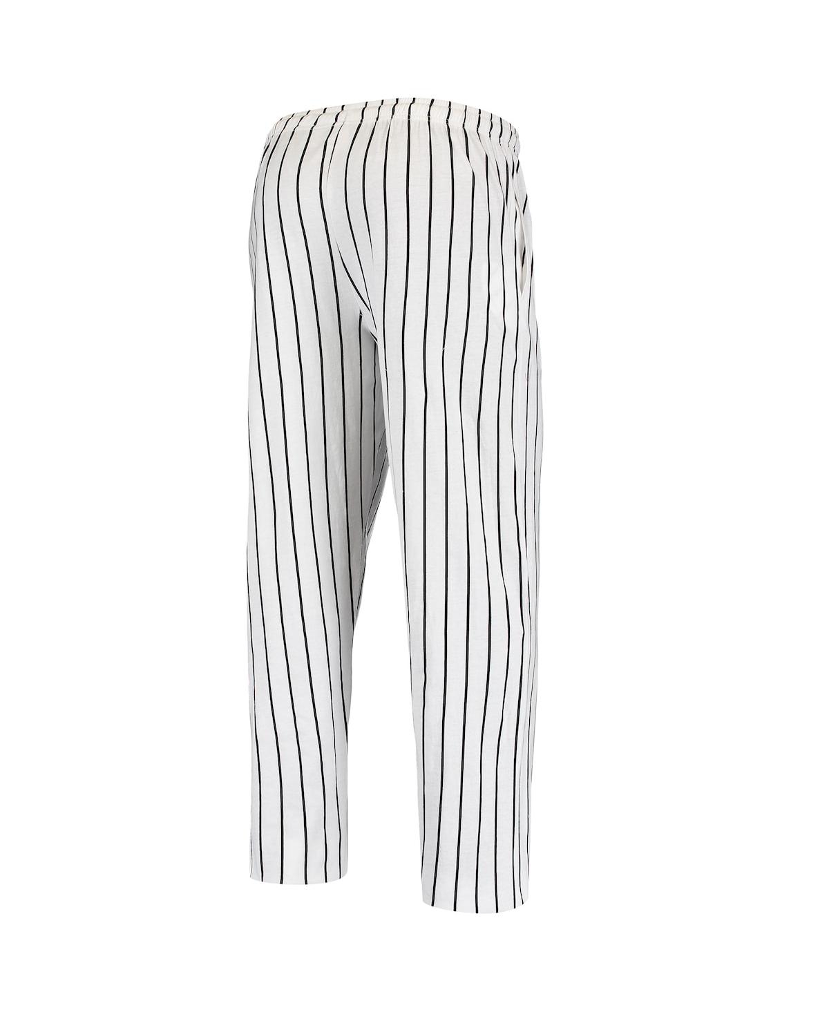 Concepts Sport Men's  White Colorado Rockies Vigor Pinstripe Pants In White